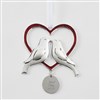 Love Birds Heart Ornament   