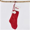 Red Sparkle Cable Stocking