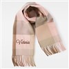 Kittenish Scarf in Pink Plaid