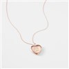 Rose Gold Heart Locket Back