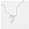 Horizontal Cross and Bar Necklace