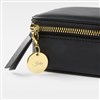 Black Leather Travel Jewelry Case