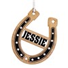 Horseshoe Ornament in Black