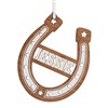 Horseshoe Ornament in White