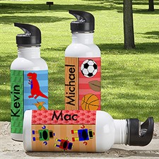 Personalized Water Bottle for Boys - Just For Him - 13766