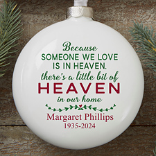 Personalized Memorial Christmas Ornament - Heaven In Our Home - 16368