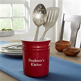 Red Utensil Holder