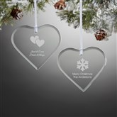 Glass Heart Ornament