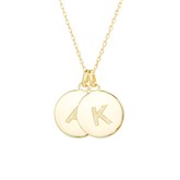 Gold 2 Initial Necklace