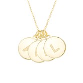 Gold 4 Initial Necklace