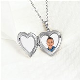 Silver Photo Heart Locket