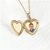 Gold Photo Heart Locket