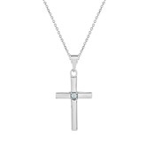 Silver Cross 1 Birthstone