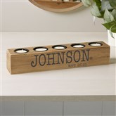 5pc Wood Tea Light Holder