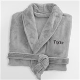 Grey Fleece Robe-47