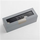 Monogram Metallic Grey Box