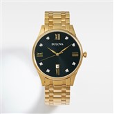 Bulova Black Dial/Gold