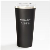 Black 16 oz. Tumbler- Text