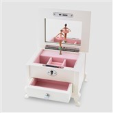 Footed White Jewelry Box