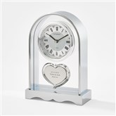 Silver Mantel Clock