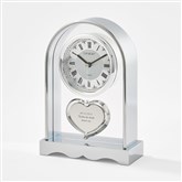 Silver Mantel Clock