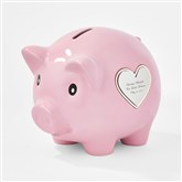 Ceramic Piggy Bank Pink