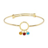 Gold Bracelet-3 Stones