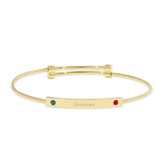 Gold Bracelet-2 Stones