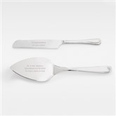 Silver Cake Server Set