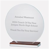 Large Round Wood Base Award