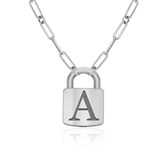 Silver Padlock Necklace