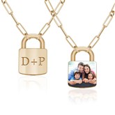 Gold Padlock Necklace