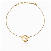 Gold Initial Anklet