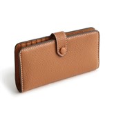 Leather Tab Wallet - Pecan