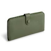 Leather Tab Wallet - Green