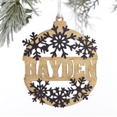 Snowflake Ornament - Black