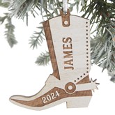 Boot Ornament - White