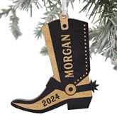 Boot Ornament - Black