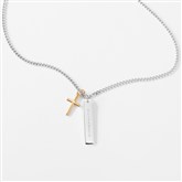 Cross and Bar Necklace