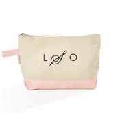 Cosmetic Bag in Pink Metallic