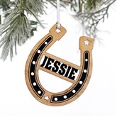 Horseshoe Ornament - Black