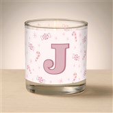 Pink Candy Candle - Initial