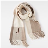 Kittenish Neutral Plaid Scarf