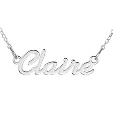 Personalized Name Necklace - Contemporary Script - 16555D