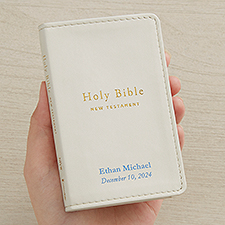 Personalized Baptism Bible - New Testament - 18043