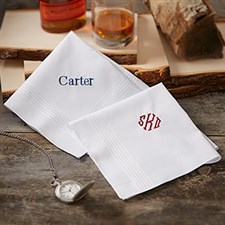 Custom Mens Embroidered Handkerchief - 18684