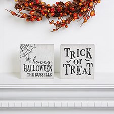 Happy Halloween Personalized Shelf Blocks - 21185