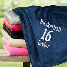 Personalized Sports Fleece Blankets - 22428