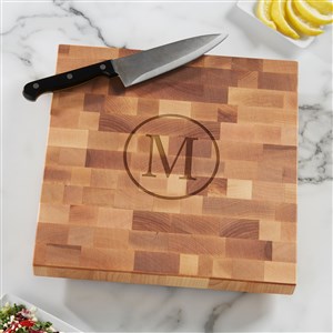 Personalized Classic 12x12 Butcher Block Cutting Board - 18335-12