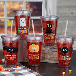 Halloween Character Personalized 17 oz. Insulated Acrylic Tumbler - 27413